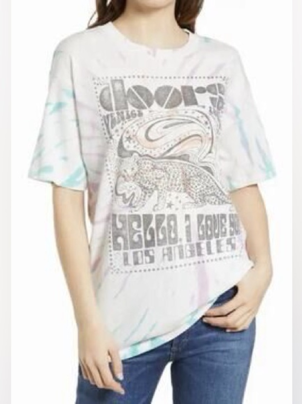 Daydreamer doors graphic tee tie dye small